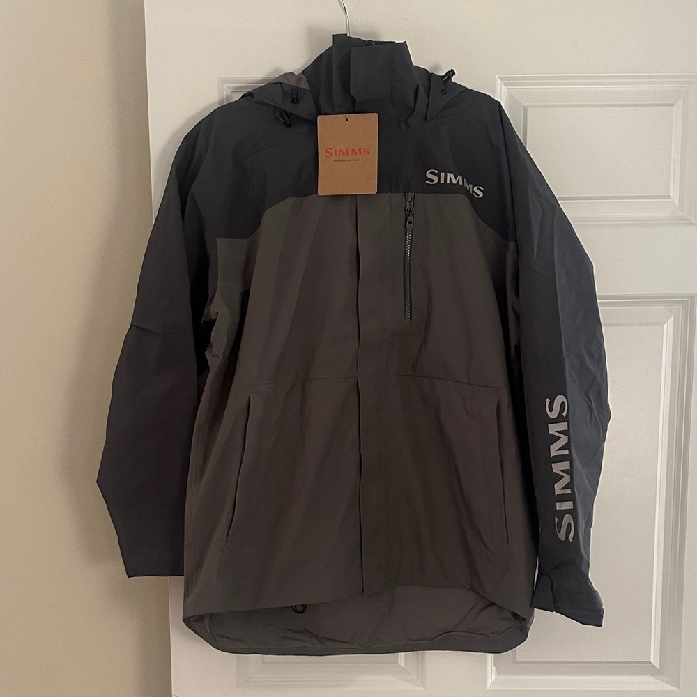 Simms Steel Colored Challenger Outdoor Fishing Jacket